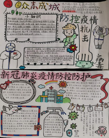 以字抒情——七年级举办生物"学科学·懂感恩·抗疫情"手抄报大赛